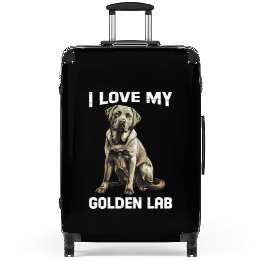 Labrador Owner I LOVE MY GOLDEN LAB Golden Suitcases