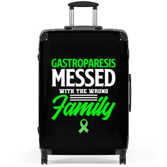 Messed With Wrong Family Gastroparesis Awareness Suitcases
