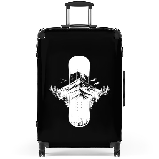 Snowboarding Sketch Suitcases
