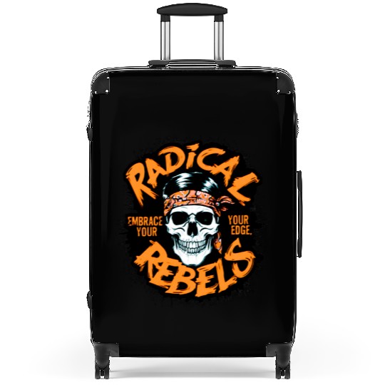 Skull Radical Rebels Embrace Your Edge Suitcases