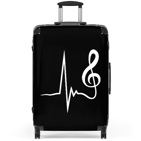 Music Clef Note Violin Treble Sound Pulse ECG Suitcases