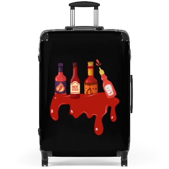 Hot Sauce Hot Sauces Foodie Tea Spicy Hot Suitcases