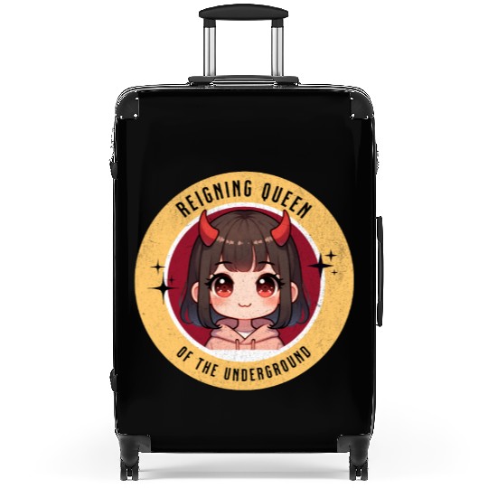 Queen of underground mean girl cute kawaii design Suitcases
