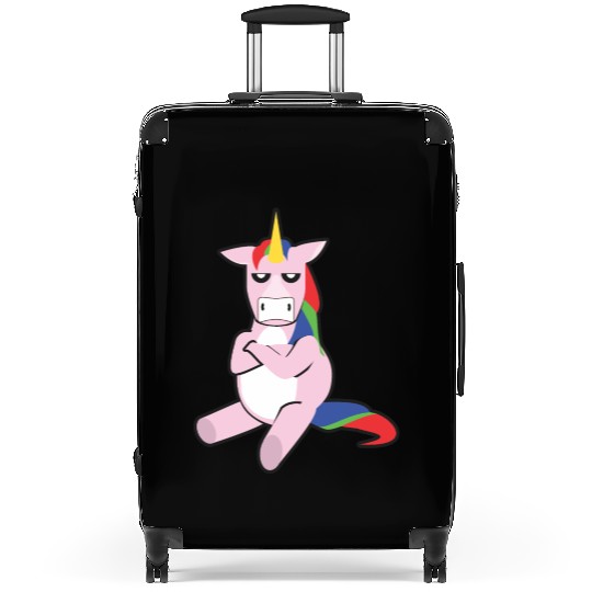 Grumpy Unicorn Suitcases