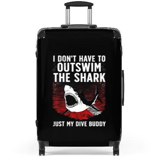 Funny Scuba Diving Design For Men Women Kids Suitcases