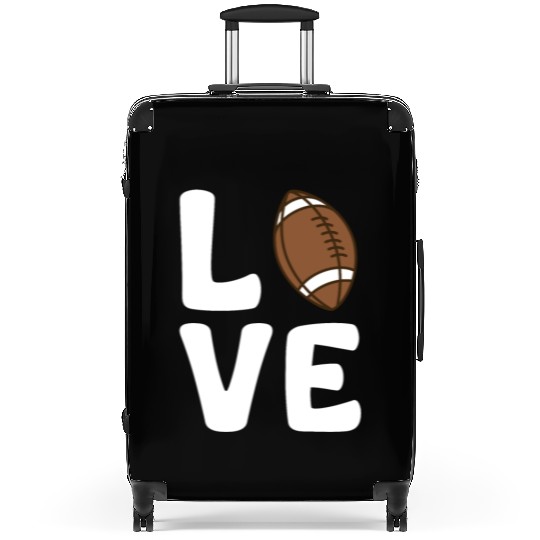 Football Heart I Love Football Suitcases