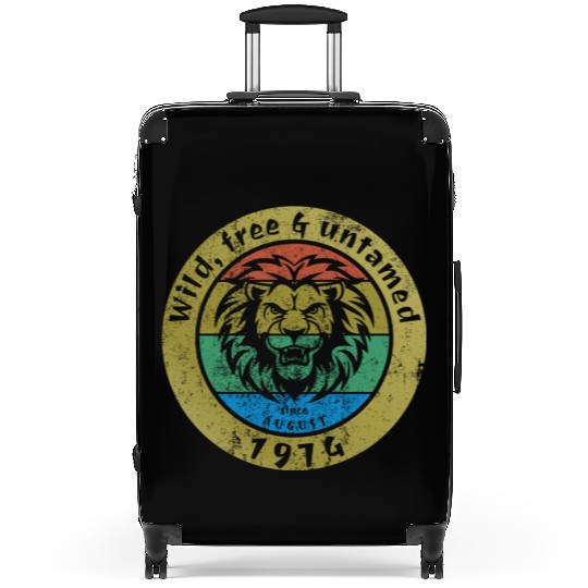 50th birthday Wild, free & untamed since 08/1974 Suitcases