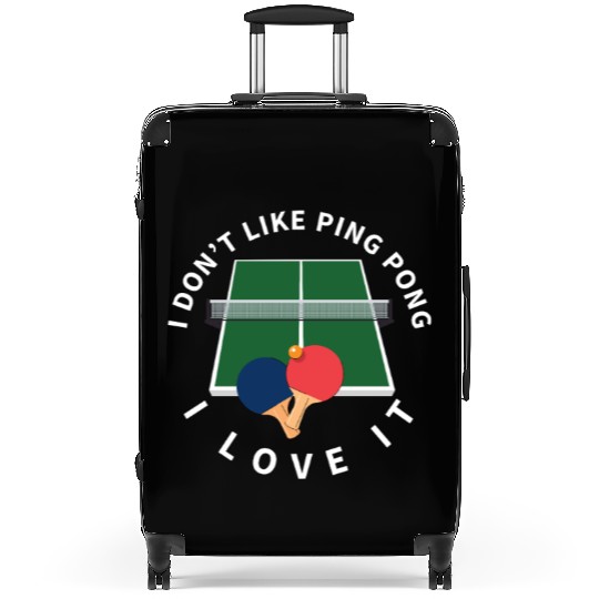 I Love Ping Pong Funny Ping Pong Player Suitcases