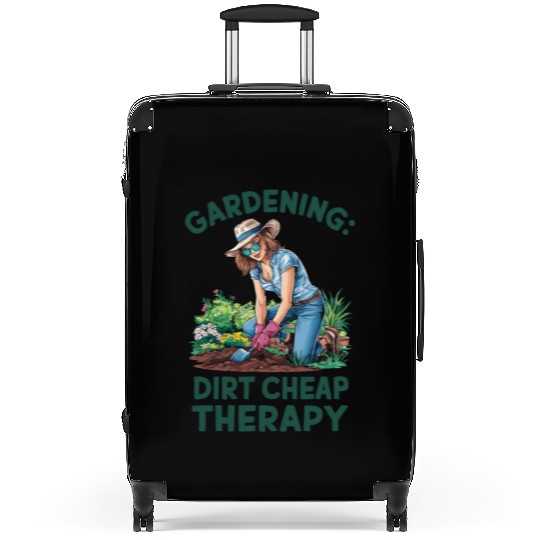 Funny Gardening Quote Suitcases
