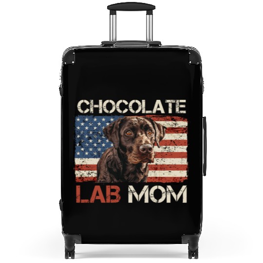 Labrador Retriever CHOCOLATE LAB MOM Labrador Suitcases