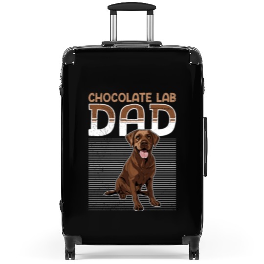 Labrador CHOCOLATE LAB DAD Labrador Owner Suitcases