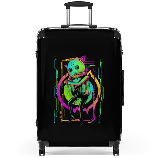 Cyberpunk Technology Tech Manga Suitcases