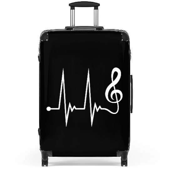 Music Clef Note Violin Treble Sound Pulse ECG Suitcases