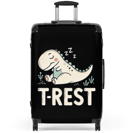 T-Rest Funny T-Rex Dinosaur Sleeping Dino Snore Suitcases