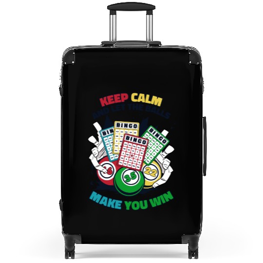 Keep Calm And Let The Balls Make You Win Caller Suitcases