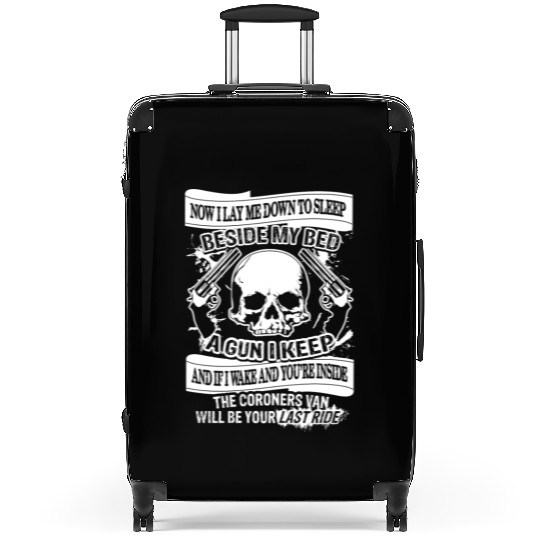 Gun Design - Now I Lay Down To Sleep Suitcases