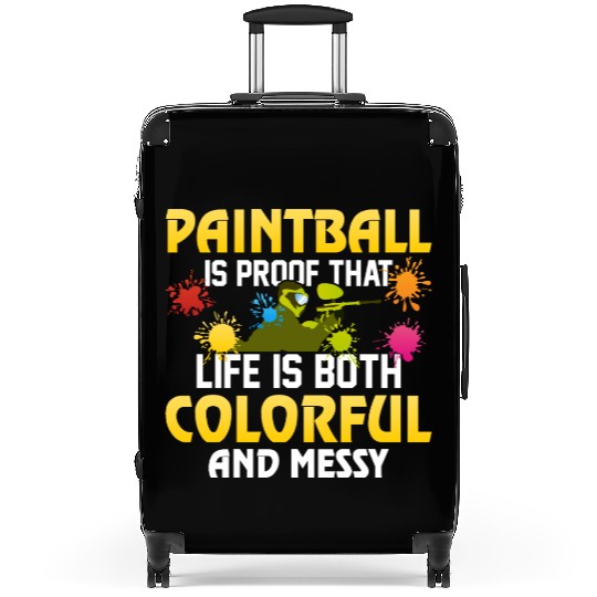 Life Is Colorful And Messy. Tactical Player Paintb Suitcases