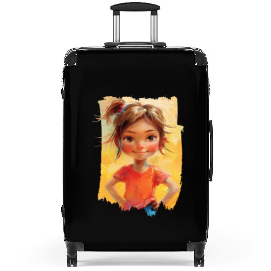 confidence with bold paint strokes and fearless Suitcases