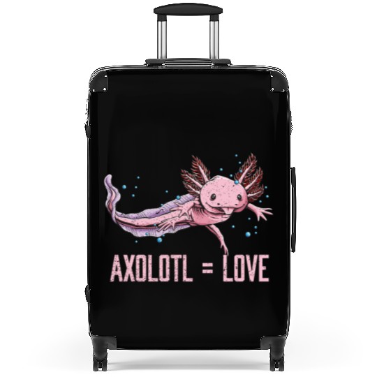 Axolotl Love Salamander Animal Lover Amphibians Pe Suitcases