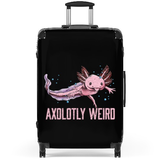 Axolotly Weird Axolotl Salamander Axolotl Pet Amph Suitcases