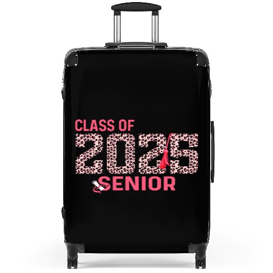 Class of 2025 Senior Leopard Print Graduation 2025 Suitcases