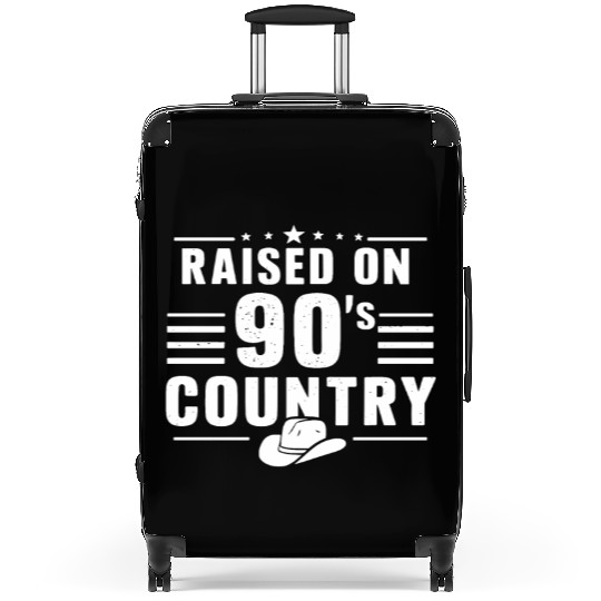 Raised On 90's Country Music Nostalgia Suitcases