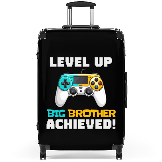 Funny Big Brother Level Up Suitcases