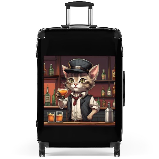 bartender kitty Suitcases