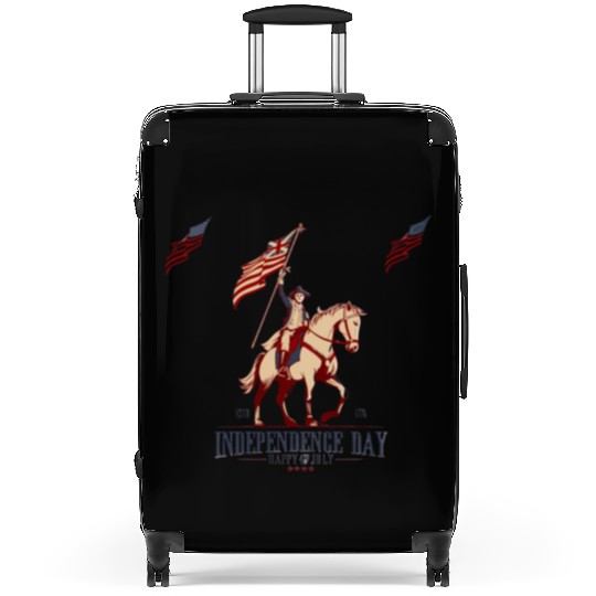 tism, USA culture, a horse, and George Washington: Suitcases