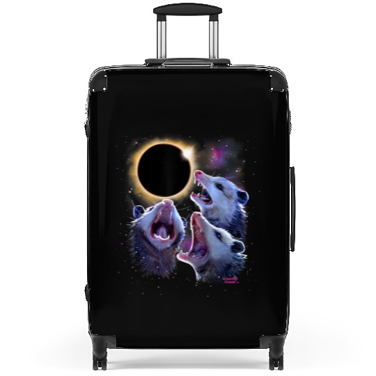 Opossums Howling Eclipse Possum Suitcases