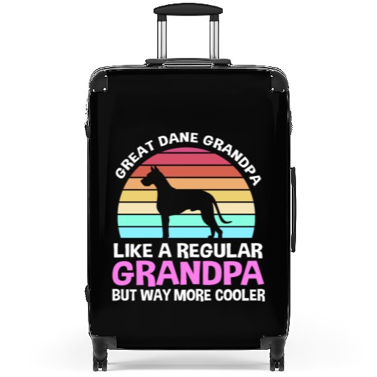 Dog Lover Great Dane Grandpa Way More Cooler Suitcases