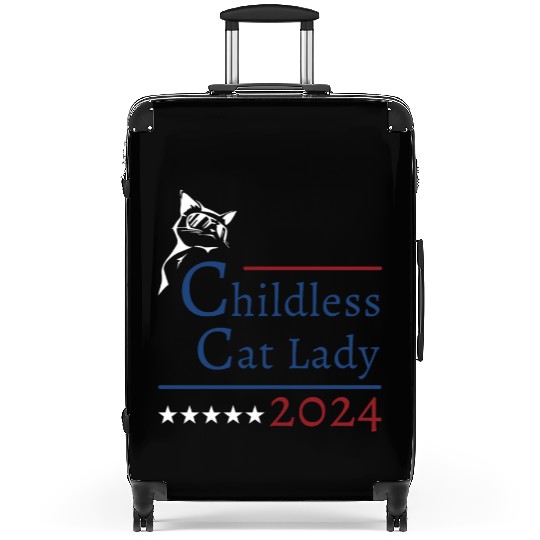 "Childless Cat Lady" Kamala Harris 2024 Suitcases