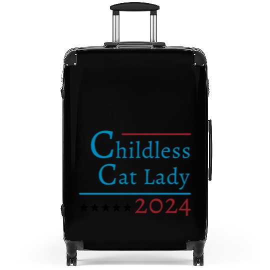 "Childless Cat Lady" Kamala Harris 2024 Suitcases