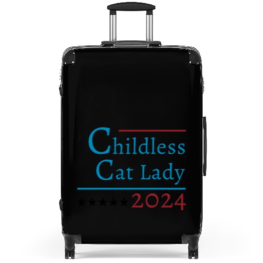 "Childless Cat Lady" Kamala Harris 2024 Suitcases