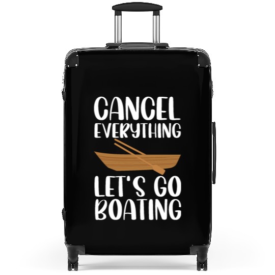 funny dad loves boating sailing cool Suitcases