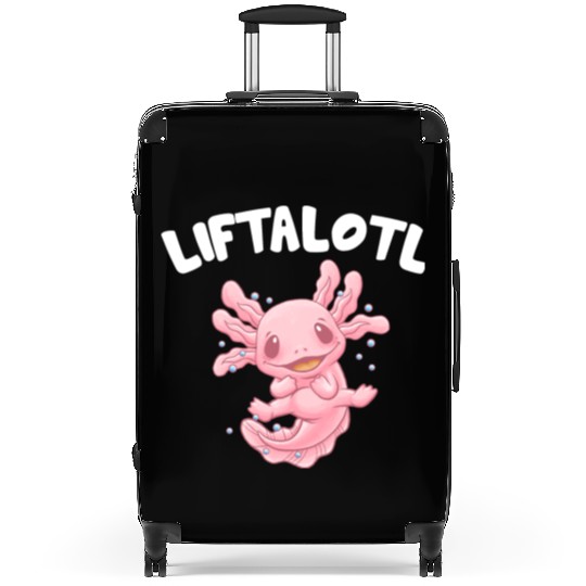 Liftalotl Workout Axolotl Gym Salamander Funny Wei Suitcases