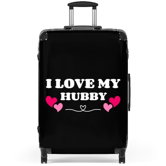 I Love My Hubby Suitcases