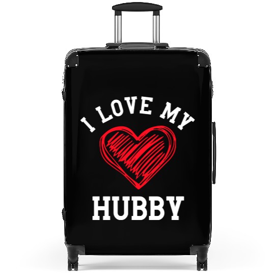 I Love My Hubby Suitcases