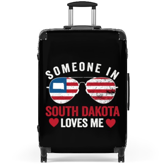 Someone In South Dakota Loves Me Suitcases