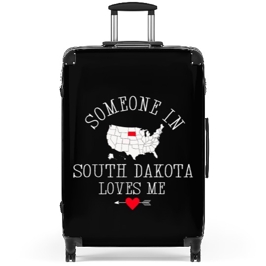 Someone In South Dakota Loves Me Suitcases