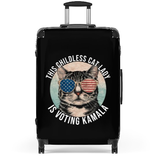 This Childless Cat Lady Is Voting Kamala Suitcases