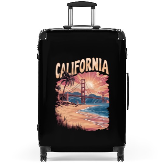 CALIFORNIA GOLDEN GATE BRIDGE BAY AREA Suitcases