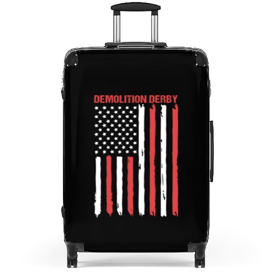 4th Of July US Flag Demolition Derby Demo Derby Suitcases