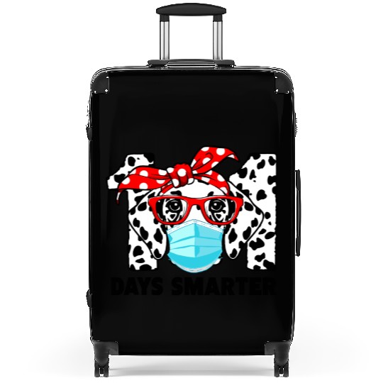 101 Days Smarter Dalmatian Dog Face Mask 100th Suitcases