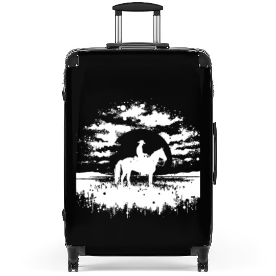 cowboy funny cowboy hat wild western rodeo texas Suitcases