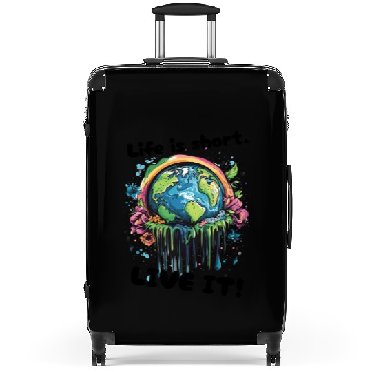 Live Life To The Fullest Artsy Suitcases