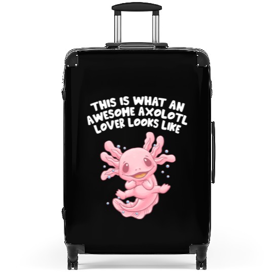 Awesome Axolotl Lover Looks Like Animal Meme Suitcases