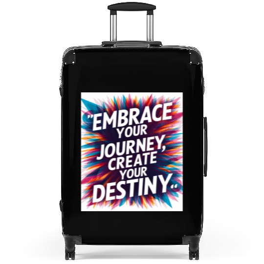 Embrace Your Journey, Create Your Destiny Suitcases