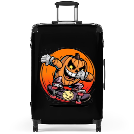 Halloween jack o lantern dabbing Suitcases