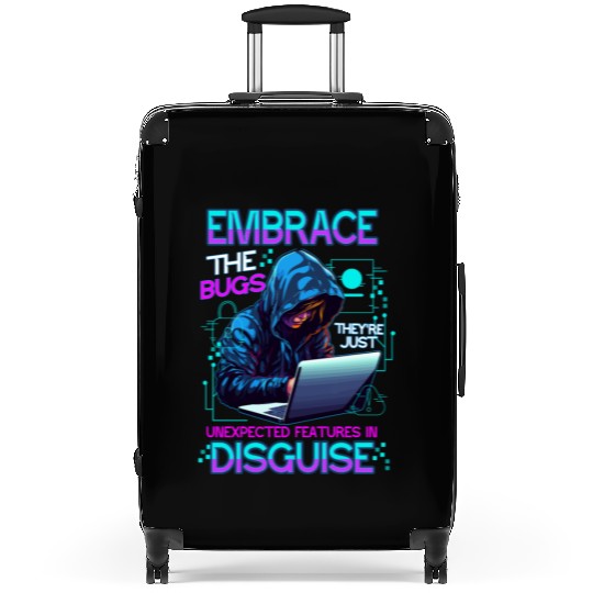 Embrace The Bugs Coder Computer Engineer Software Suitcases